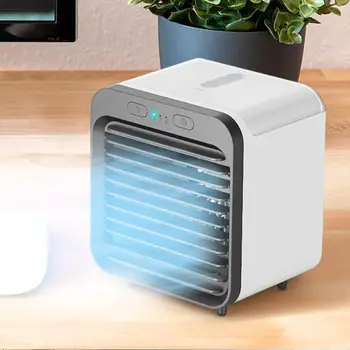 

Home Office Air Conditioner Portable Air Cooler USB Personal Space Cooler Fan Air Cooling Fan Rechargeable Fan Desk With Tank