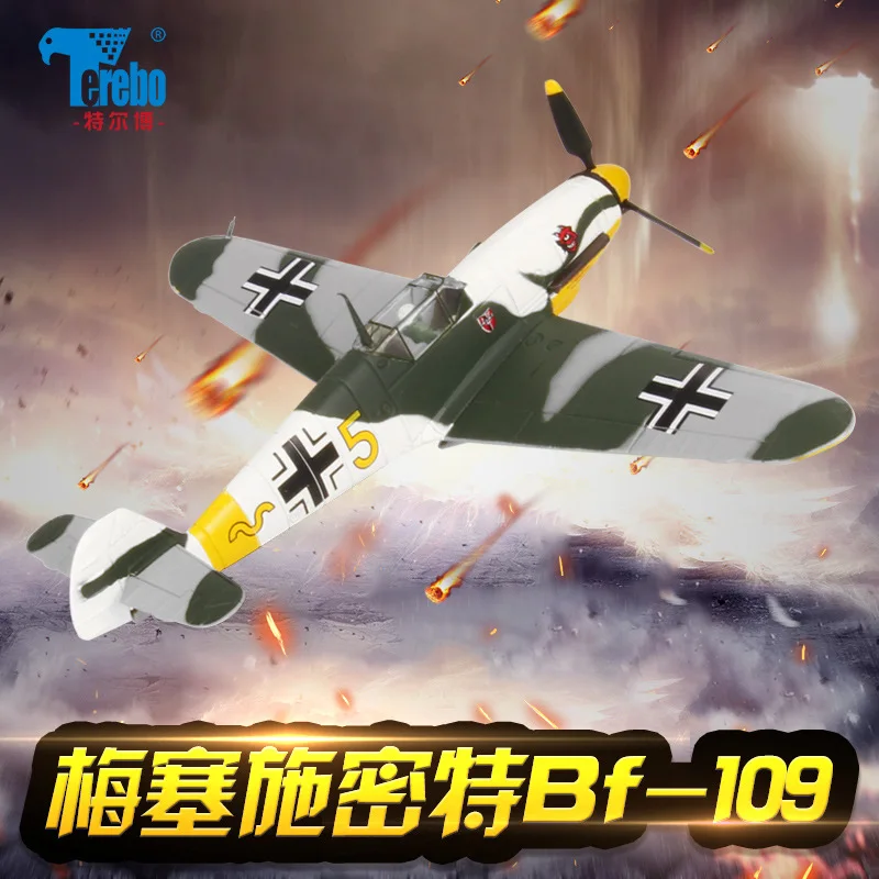 

Terebo 1:72 Messer Schmidt BF109 fighter World War II aircraft model military decoration collection gift