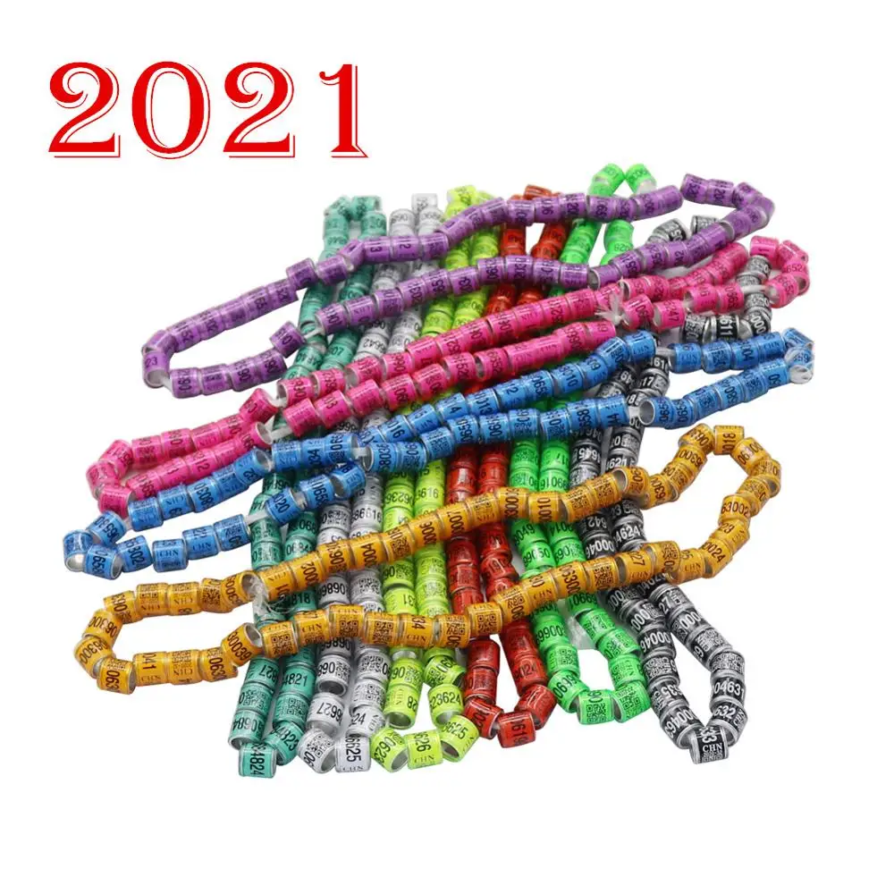 50 шт. 2021 кольца для голубей цифровое кольцо ног птицы попугая голубь ножные