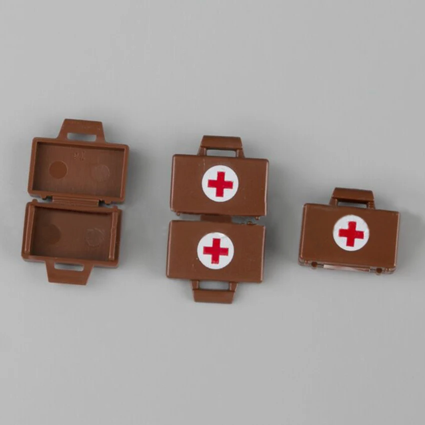 10Pcsset Box Block Legoingly Figures Briefcase Suitcase Handbag Building Blocks MOC Accessories DIY Kids Toys Bricks Gifts (6)