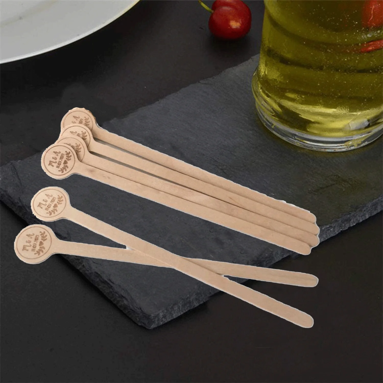 100pcs Wedding Cocktail Party Stir Sticks Custom Engraved COFFEE Stirrers  with Initials Vintage Birchwood Sticks Drink Toppers - AliExpress