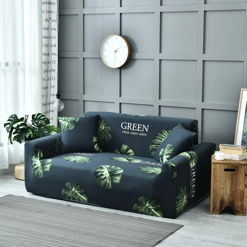 Круглый лист, диван с принтом, чехол для ночного леса, чехол для дивана, плотно обертывающийся, нескользящий, для диван в гостиной, покрытие, L форма, кресло