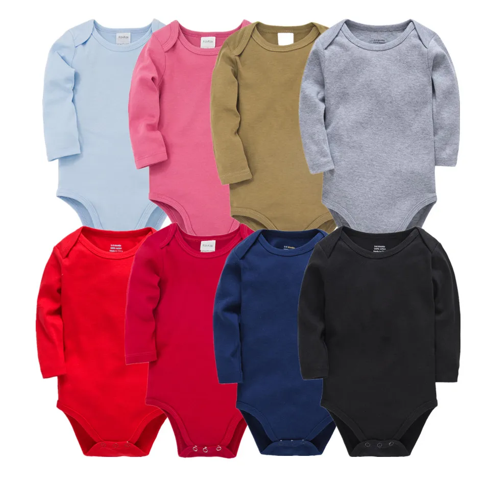 

2019 Newborn Baby Winter Autumn Clothes Cotton Infant Baby Girls Pink Climbing New Spring Outwear Rompers 0m-124m Boy Jumpsuit