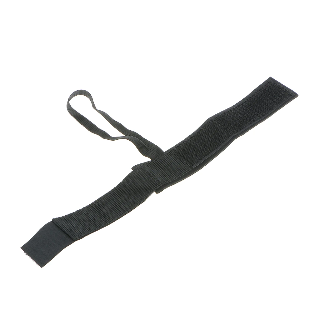 2 Pairs Adjustable Bodyboard Body Board Fin Savers Tethers Leashes Flippers Swim Dive Fins - Black