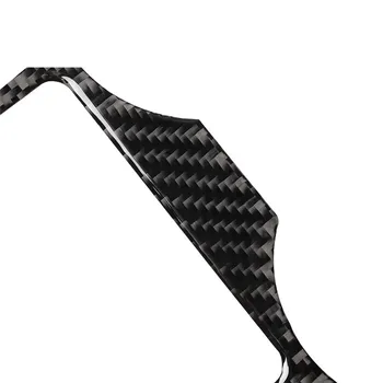 

3pcs/kit Decorative Car Anti Scratch Carbon Fiber Center Console Wrap Accessories Sticker Black Dashboard For Tesla Model 3