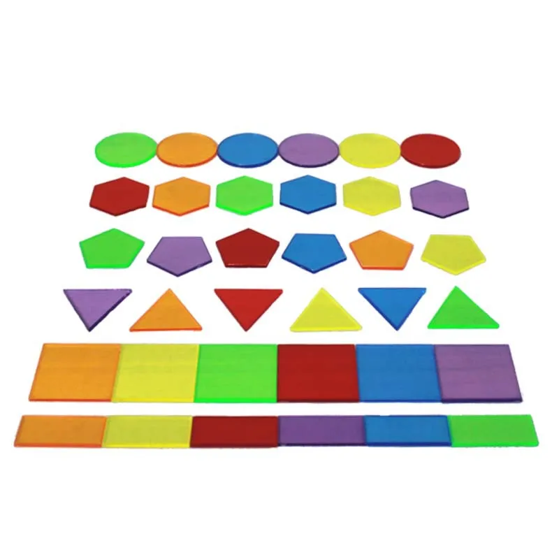 Стиль размер прозрачный цвет Математика геометрические строительные блоки пластик раннее образование детская китайская Science Publishin