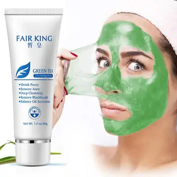 

Green Tea Face Mask Blackhead Remover Acne Treatment Whiten Mask Peel Off Oil Control Mask 40g