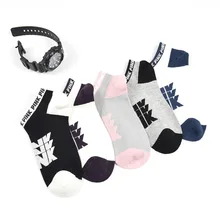 Розовые женские носки с английским алфавитом, женские носки-башмачки, модные спортивные Брендовые женские Носки ярких цветов,, корейские