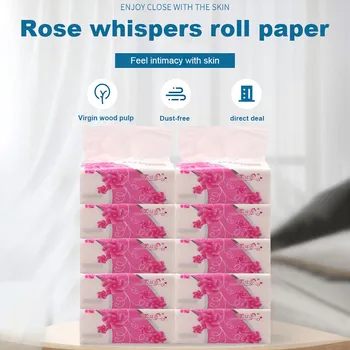 

10PCS Restaurant Hotel Household Tissue Paper A Pack Of 360 Three Layer Tissue