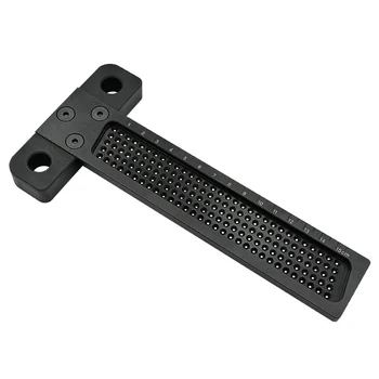 

T-Type Ruler Hole Scribing Stainless steel Woodworking Marking Measuring Hand Tool Woodworking Tool