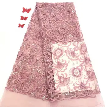 

Lace Fabric High Quality African French Tulle Lace Fabric Embroidery Nigerian Wedding Lace Fabric For African Lace NI2204