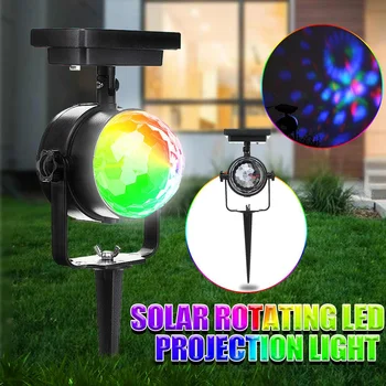 

Outdoor-Powered-14-6V-Garden-Solar-Color-Dusk-Rotary Projector-Ground-Pathway-Automatically-Lawn-On-Off-0-3W-Dawn-Light-