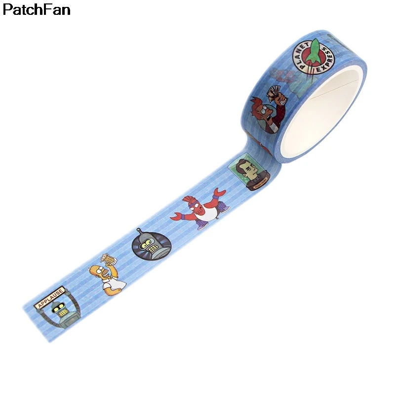 20 шт./лот Patchfan futurama малыш мультфильм альбом книга DIY Скрапбукинг клей васи маскирующая лента принт шаблон стикеры A2383