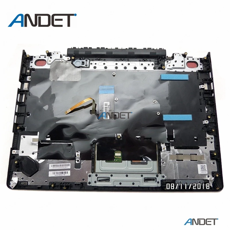 Original para Lenovo Novo Ideapad Y700-14isk Palmrest Superior Case Capa Teclado kb Touchpad Ap1f6000300 Eua Y700 14 Y700-14 - Imagem 2