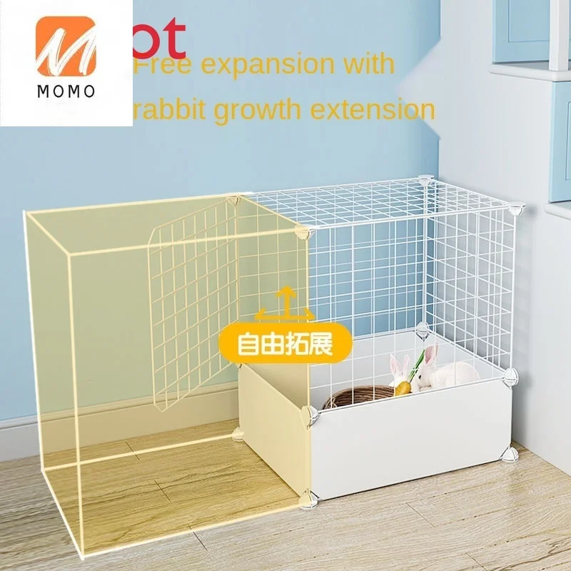 Luxury Rabbit Cage Anti-Spray Urine Household Double-Layer Rabbit Squirrel Supplies Extra Large Nest Indoor Luxury Villa
