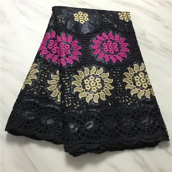 

black lace fabric bazin riche fabric ribbon lace tissu perlage dubai bazin brode embroidery basin riche high quality5y