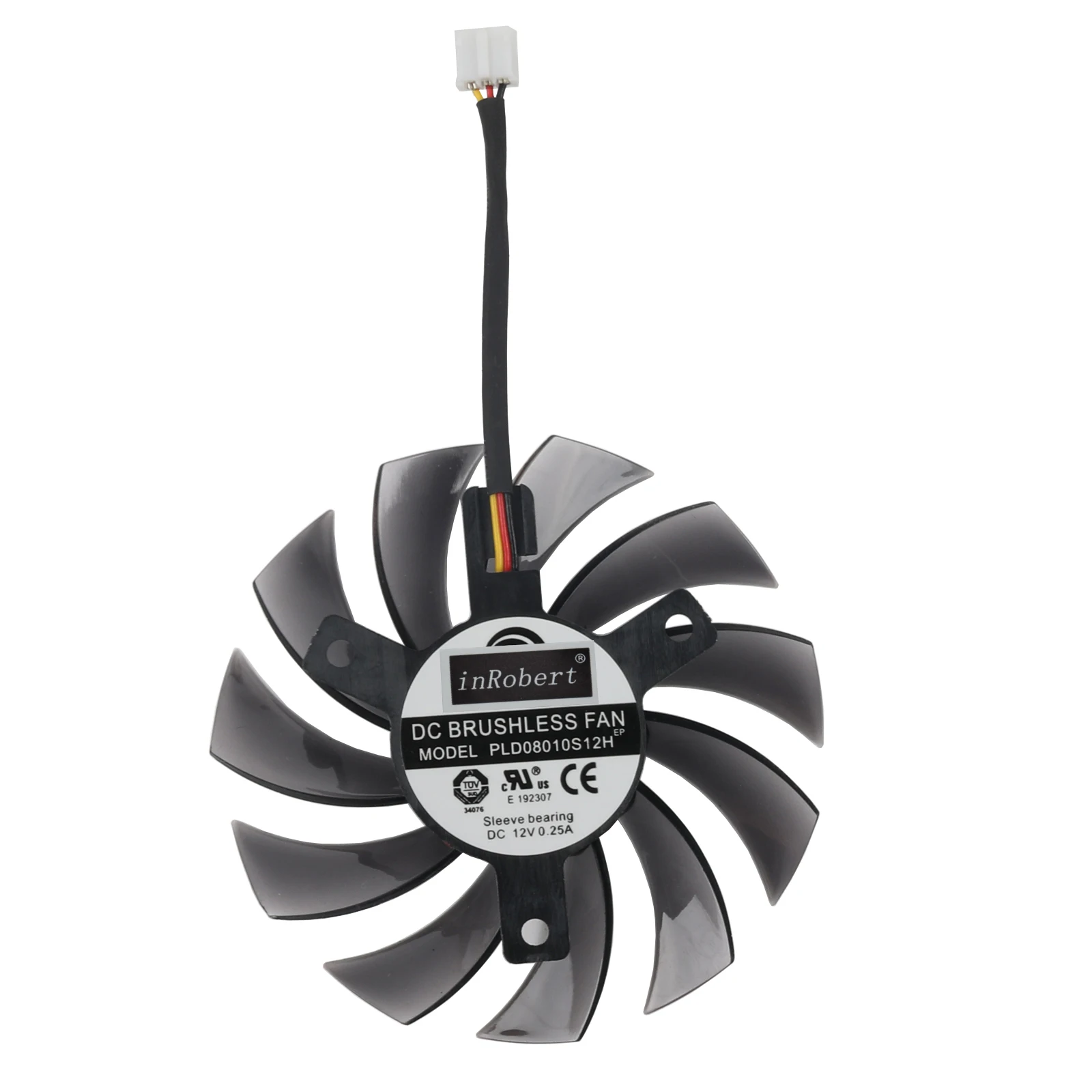 Ventilador da Placa de Vídeo T128010sm Pld08010s12h 2pin 3pin 75 mm para Gigabyte Amd Radeon r9 270x 280x 290x - Imagem 3