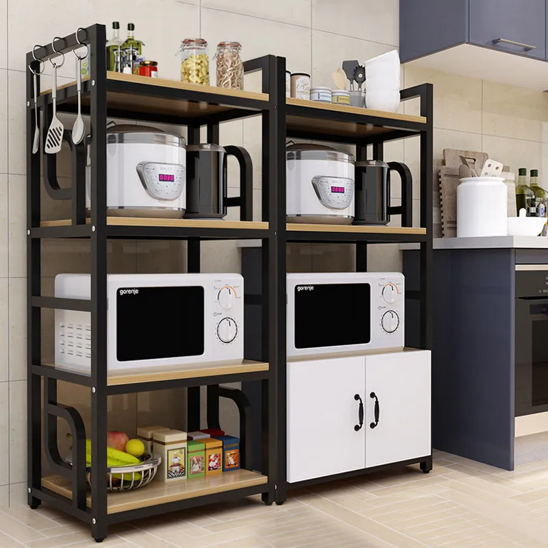 Kitchen rack oven rack household storage rack cabinet shelf microwave cabinet floor-standing multi-layer storage rack