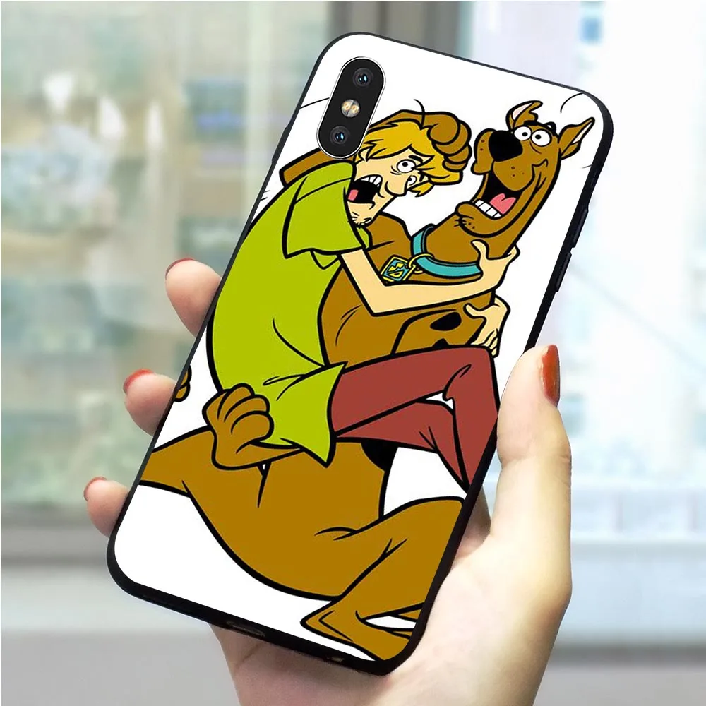 

Print cartoon movie Scooby Doo Phone Case for iPhone 6S Plus Cover 8 XR X 7 6 5 5S SE Xs Max Back