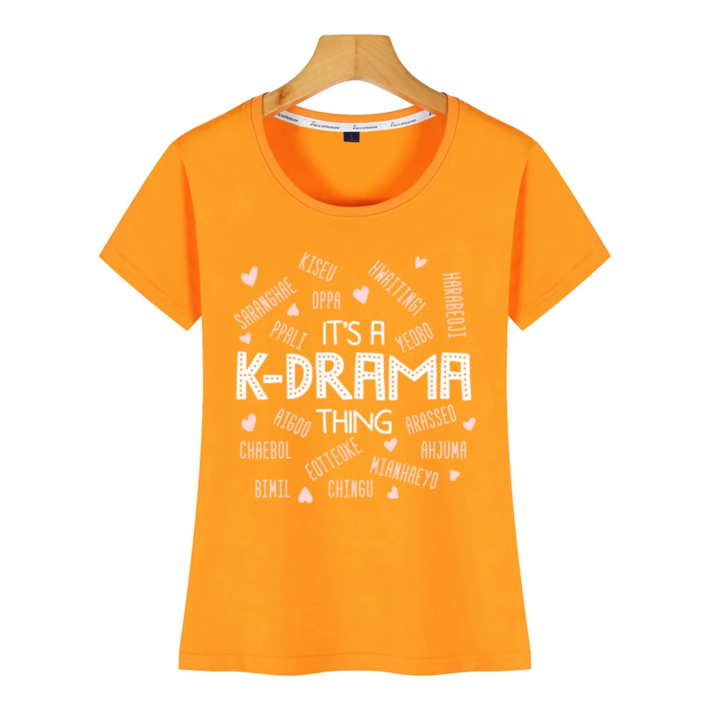 Топы, футболка для женщин, его Kdrama вещь, корейские слова, футболка для женщин, s 34 рукав, в стиле хип-хоп, винтажная Хлопковая женская футболка