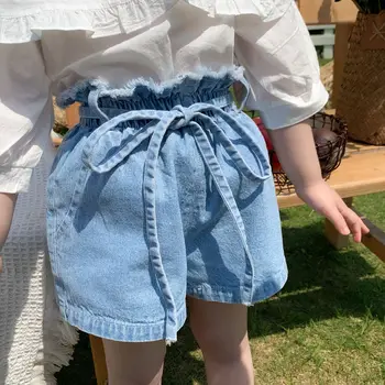

2020 New Style Baby Girls Ruffles Denim Shorts Summer Kids Girls Shorts 1-6 Years