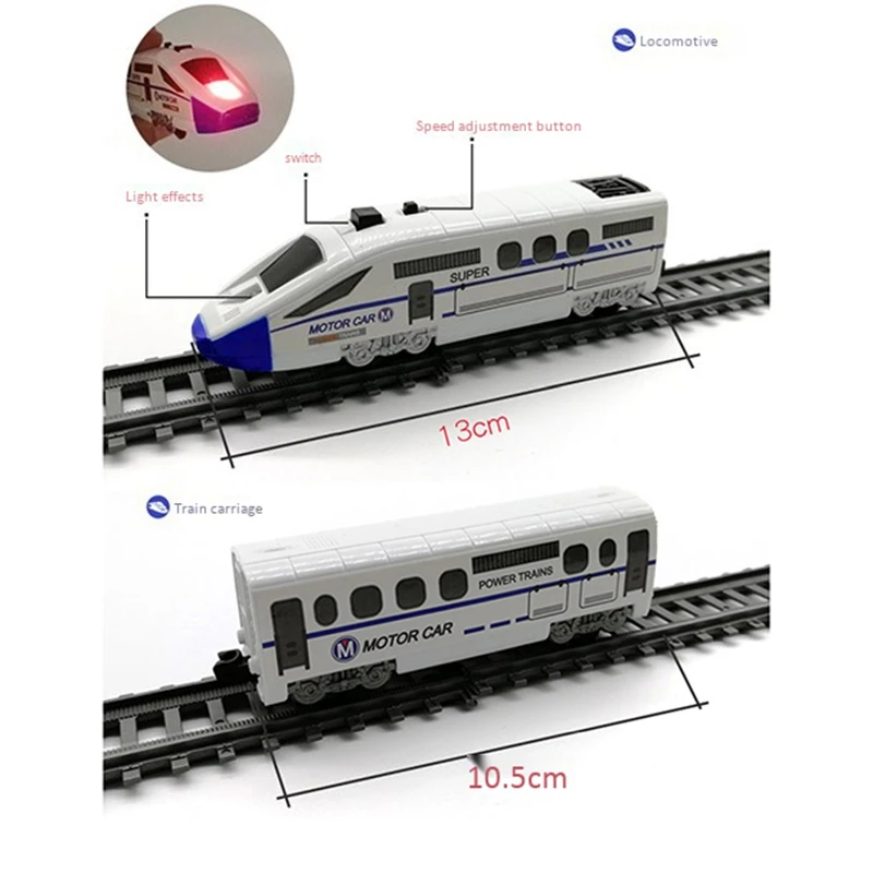 

Kids Rc Trains Model Electric Train Set Trains Children's Railway Set Train Toy Electric High-Speed Railway Toys for Kids