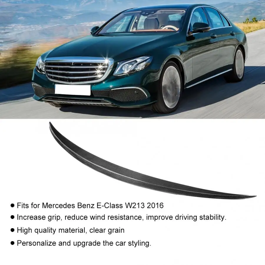 3D задний спойлер багажника из углеродного волокна подходит для Mercedes Benz E-Class W213-автомобильные аксессуары