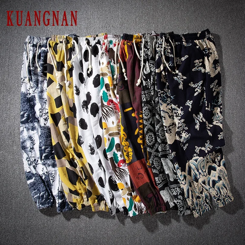 KUANGNAN шаровары мужские штаны для бега брюки мужские штаны уличная тренировочные штаны-шаровары штаны, мужские брюки 4XL хип хоп Осень новинка