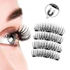 3D Magnetic Eyelashes with 3 Magnets Magnetic Lashes Natural Long False Eyelashes Magnet Eyelash Extension Makeup Tools ► Photo 3/6