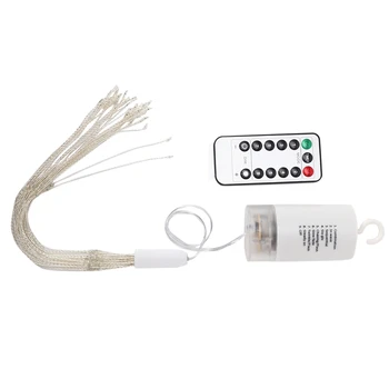 

LED String Light,4 Pack Battery Operated Hanging Starburst Light 180 LED Bouquet Shape Lights,Fairy Twinkle Lights 8 Modes with