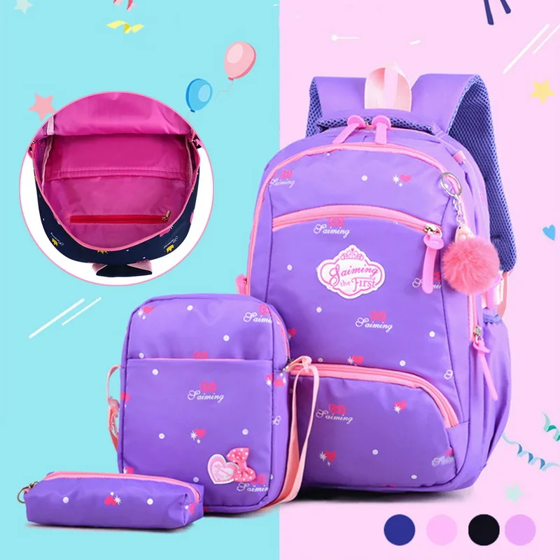 Школьные сумки 3 шт./компл. школьные рюкзаки для девочек рюкзаки школьная сумка для подростков милые детские рюкзаки с бабочкой
