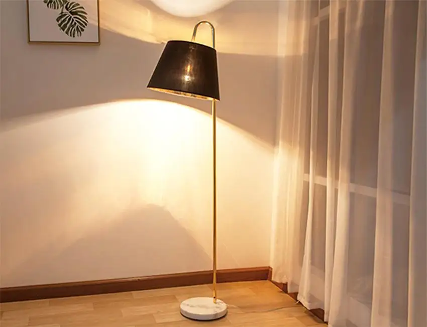 Modern Standing Lamp for Living Room Reading Lamp Floor Standing Reading Loft Cafe Standing Lampshade Deco Salon Art Floor Lamp