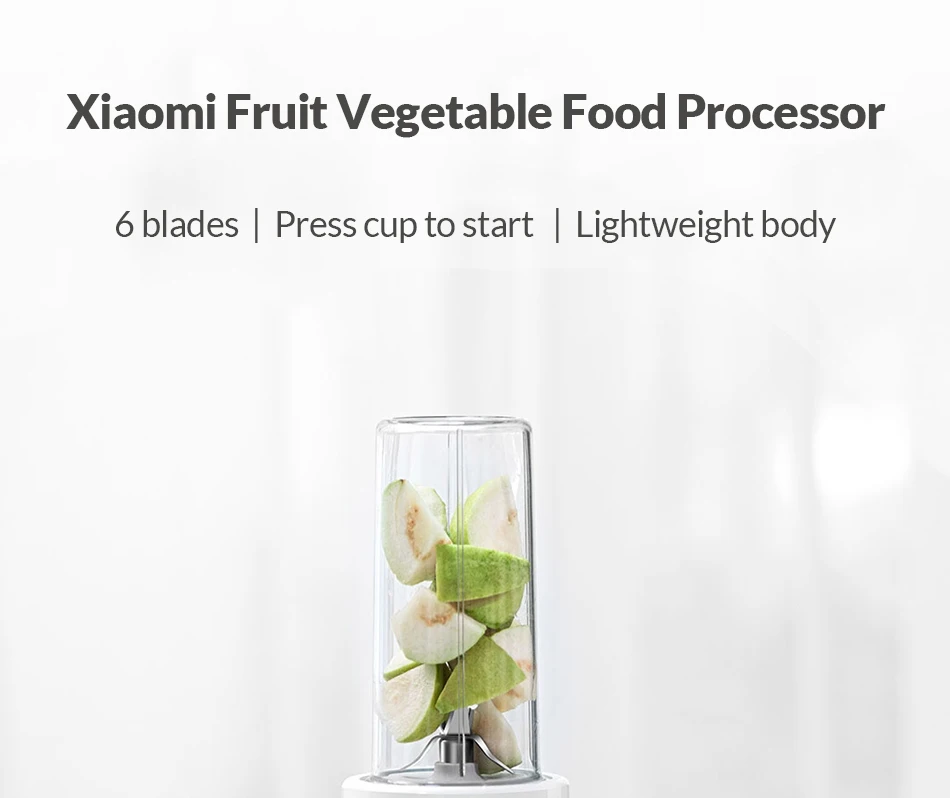 Xiaomi MIJIA блендеры для фруктов и овощей портативная электрическая соковыжималка миксер кухонный комбайн