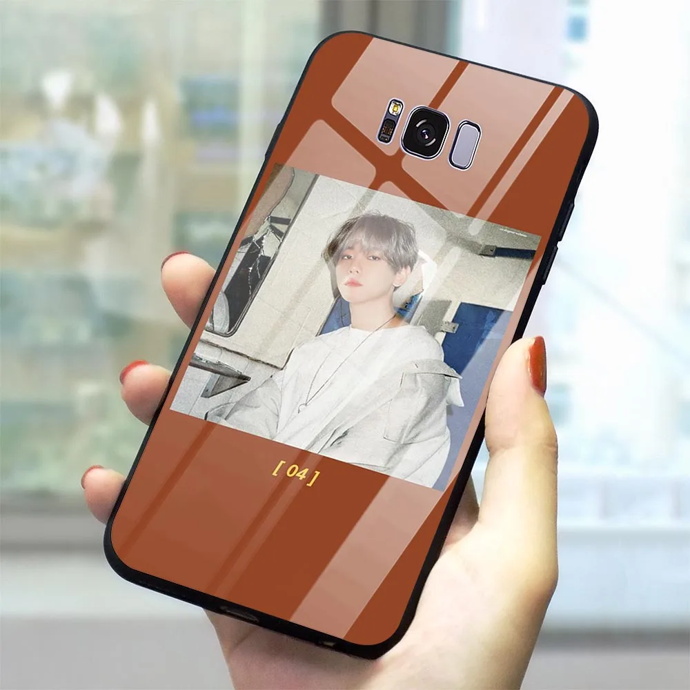 Стеклянный чехол Baekhyun EXO для телефона Samsung Galaxy S7 Edge Cover A70 A60 M40 A50 A40 A20 A30 A10 S8 S9 Plus