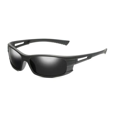 Black Glitztxunk, поляризационные солнцезащитные очки, мужские, модные, квадратные, Ретро стиль, фирменный дизайн, черные, солнцезащитные очки, мужские, для путешествий, UV400, очки, oculos - Цвет линз: Black