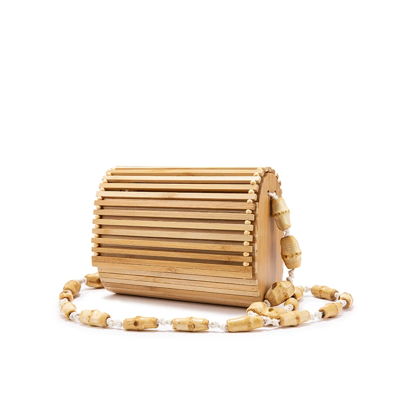 Женская бамбуковая сумка через плечо Lovevook летние выходные небольшая сумочка с