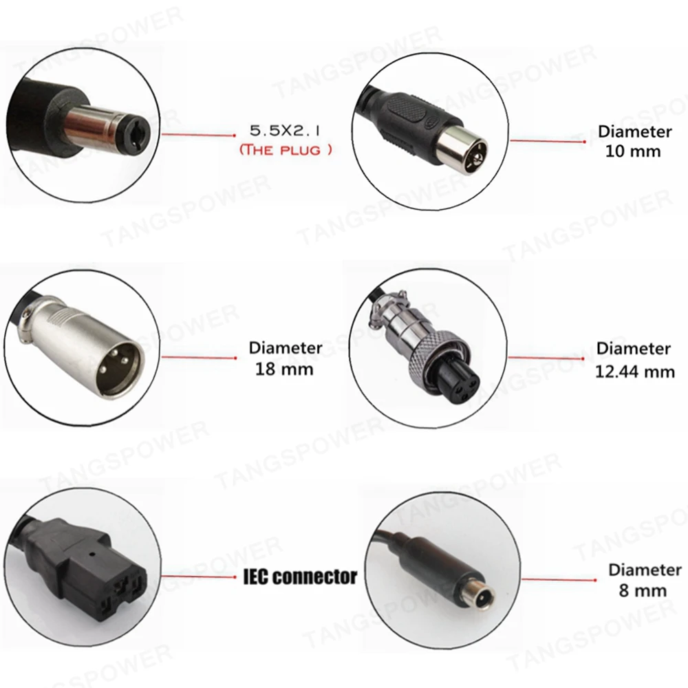 Bateria para Scooter Carregador de Bateria de Lítio Carregador de Bateria de Lítio para 24v Séries Li-ion Elétrico E-bike 29.4v 5a 7 - Image 5