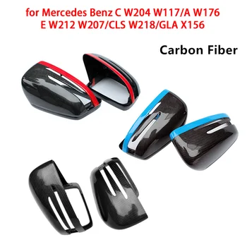 

Rear View Mirror Shell Covers Caps for Mercedes Benz C W204 W117/A W176/E W212 W207/CLS W218/GLA X156 Car RearView Mirror Cover
