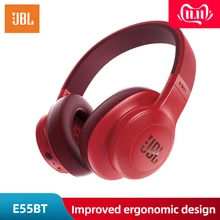 JBL E55BT Bluetooth беспроводные наушники портативная складная гарнитура над ухом Стерео HIFI музыка с микрофоном и 3,5 мм разъем, гарнитура