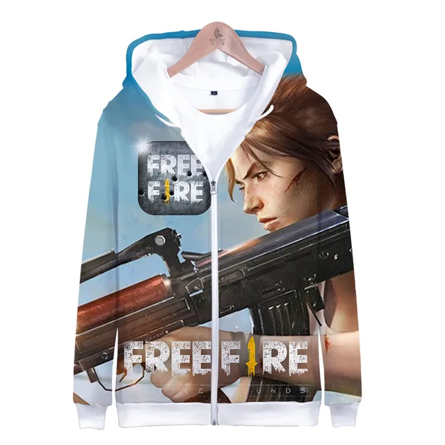 Jogo Free Fire Garena 3D Hoodie para meninos e meninas, moletom  extragrande, Gun Camouflage, Exército Japonês