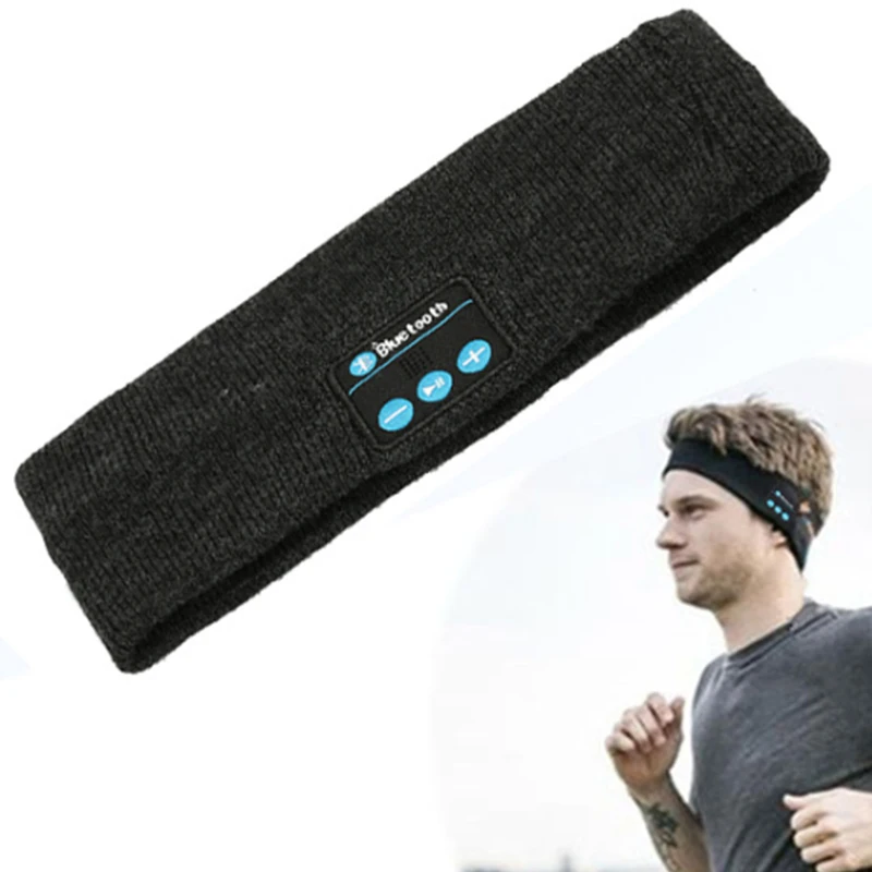 Wireless Bluetooth Stereo Headphone Headset Sports Sleep Headband Mic Big Power