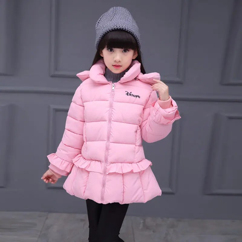 Осенне-зимние куртки с хлопковой подкладкой для девочек, куртки, куртки для маленьких девочек, детская верхняя одежда с капюшоном, пальто, детская одежда