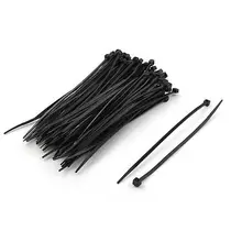 Компьютерная сеть провода шнур обёрточная бумага кабель фиксированный на молнии Галстук Черный 2,5x120 мм 100 шт