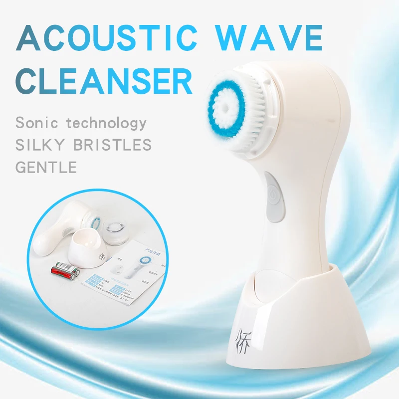 

Electric Facial Cleanser Wash Face Cleaning Machine Skin Pore Cleaner Body Cleansing Massage Mini Beauty Massager Brush