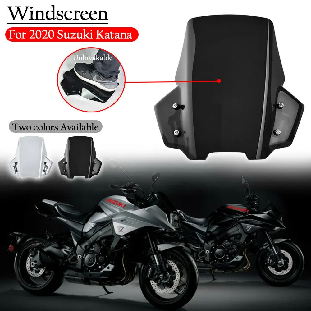 Parabrezza Del Motociclo Parabrezza Fly Screen Per Suzuki Katana 1000 Gsx-S Gsxs 1000 S 1000 S 2019-2022 Deflettore Del Vento Con Staffa