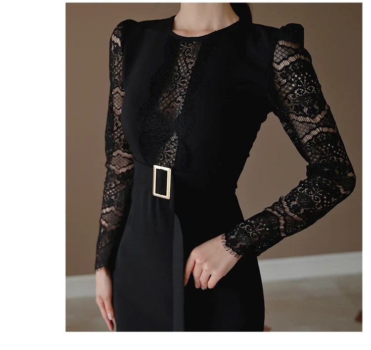 coast black ashby lace dress