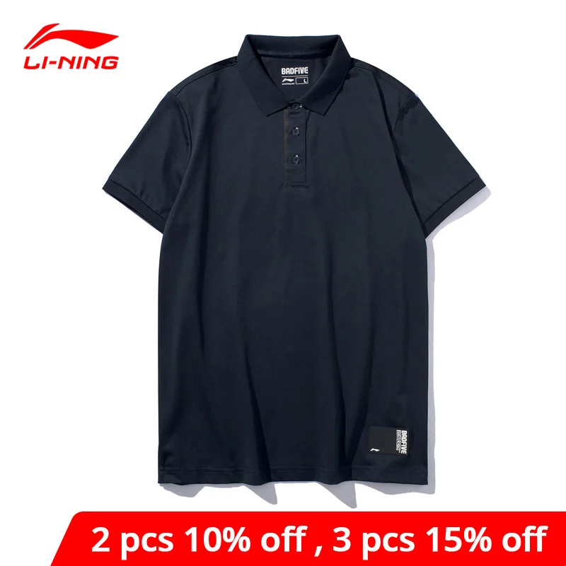 Мужская баскетбольная футболка поло Li Ning BAD FIVE из хлопка 65% хлопок 35% полиэстер