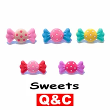 1 шт. сладости серии 1 ПВХ обуви Подвески Аксессуары для обуви обувь украшения обуви пряжки аксессуары подходят браслеты Croc jibz