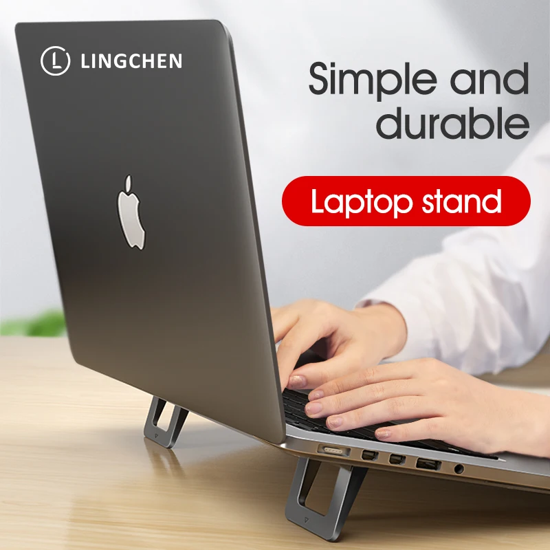 LINGCHEN Laptop Stand for MacBook Pro Universal Desktop Laptop Holder Mini Portable Cooling
