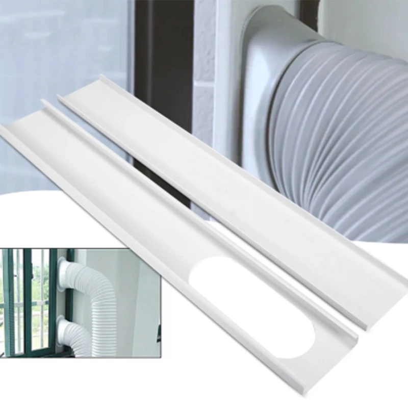 

2Pcs Durable Adjustable 1M Air Conditioner Window Slide Plate Exhaust Hose Tube Connector Kit for Air Conditioner